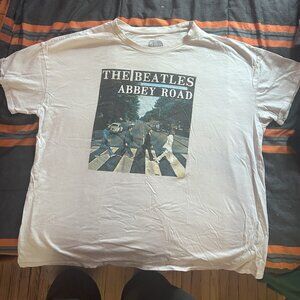 white beatles tshirt